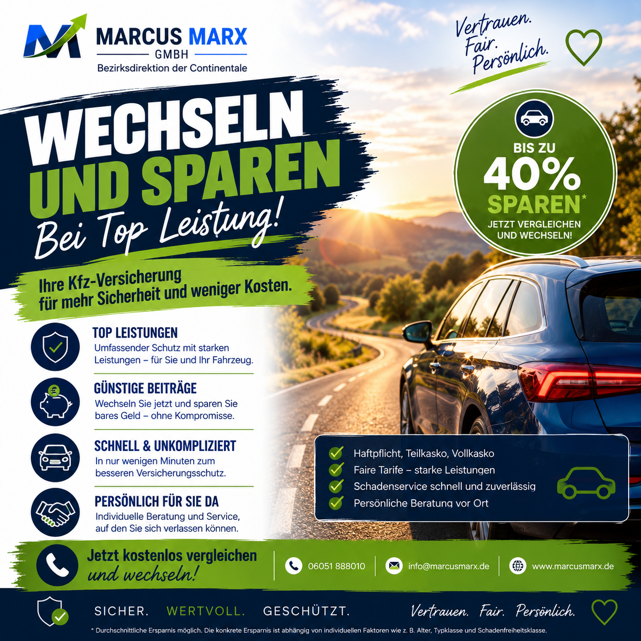 🚗 Kfz-Versicherung: Wechseln und sparen – bei Top-Leistung!
