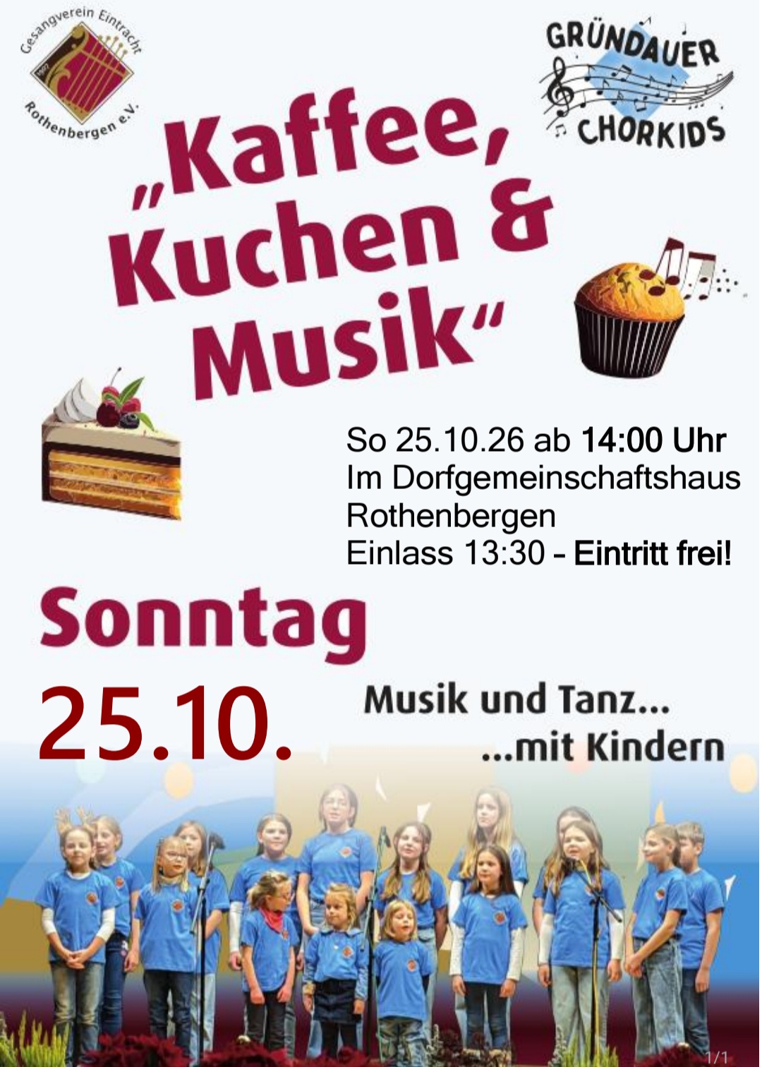 Kaffee, Kuchen und Musik