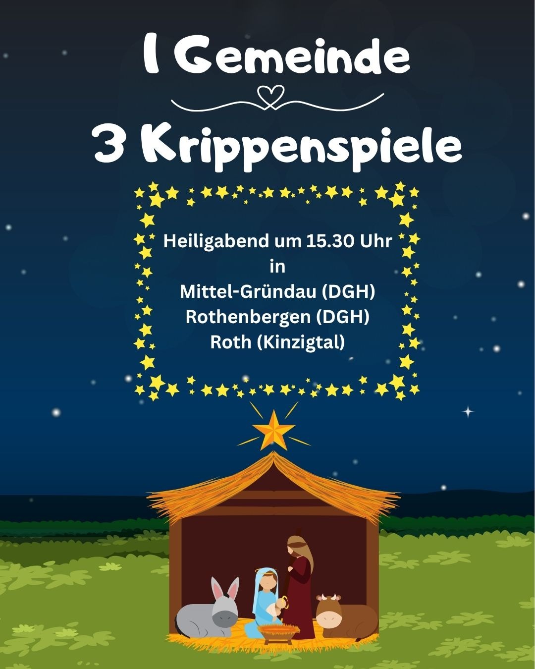 Krippenspielproben in Gründau