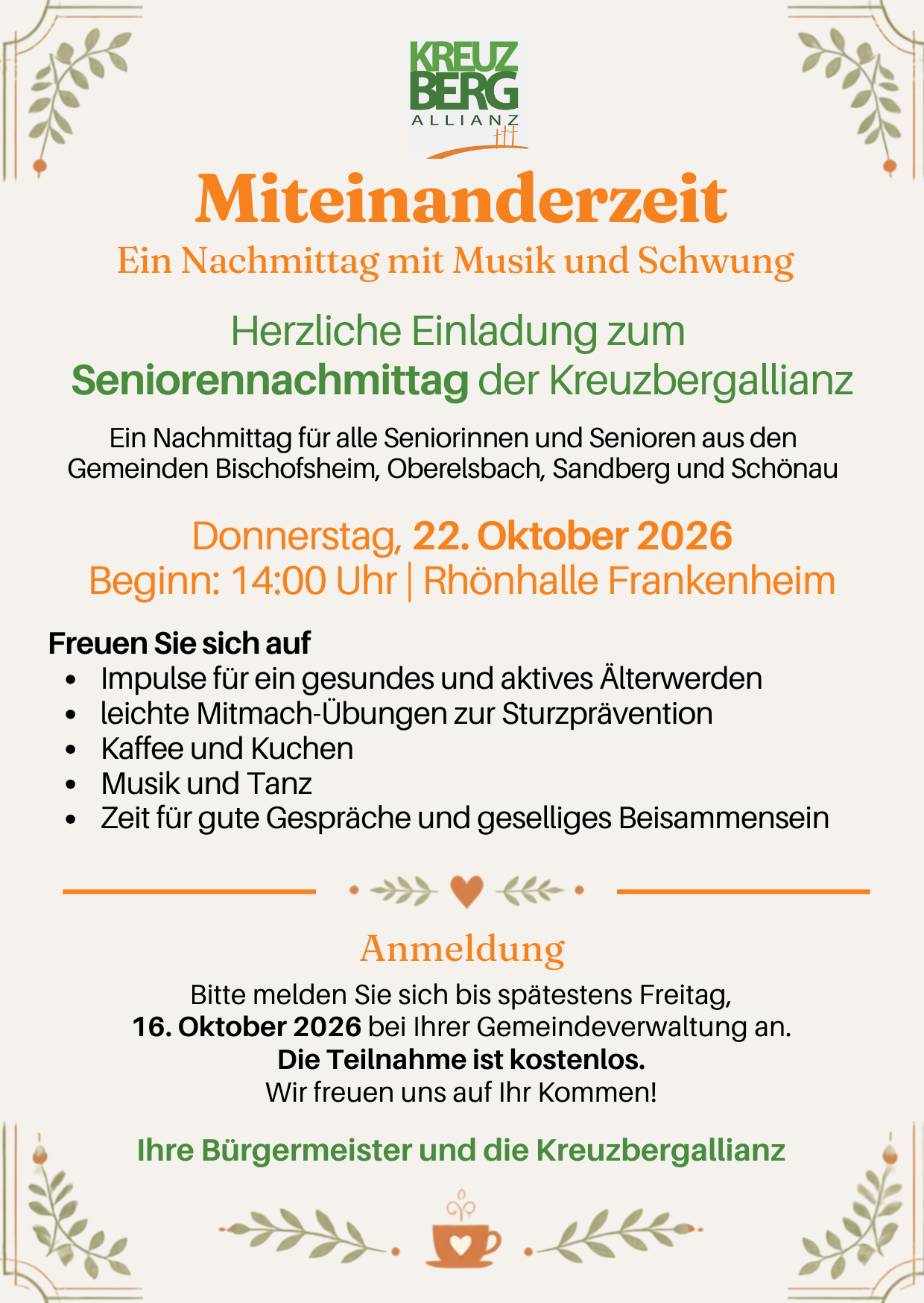 Seniorennachmittag der Kreuzbergallianz