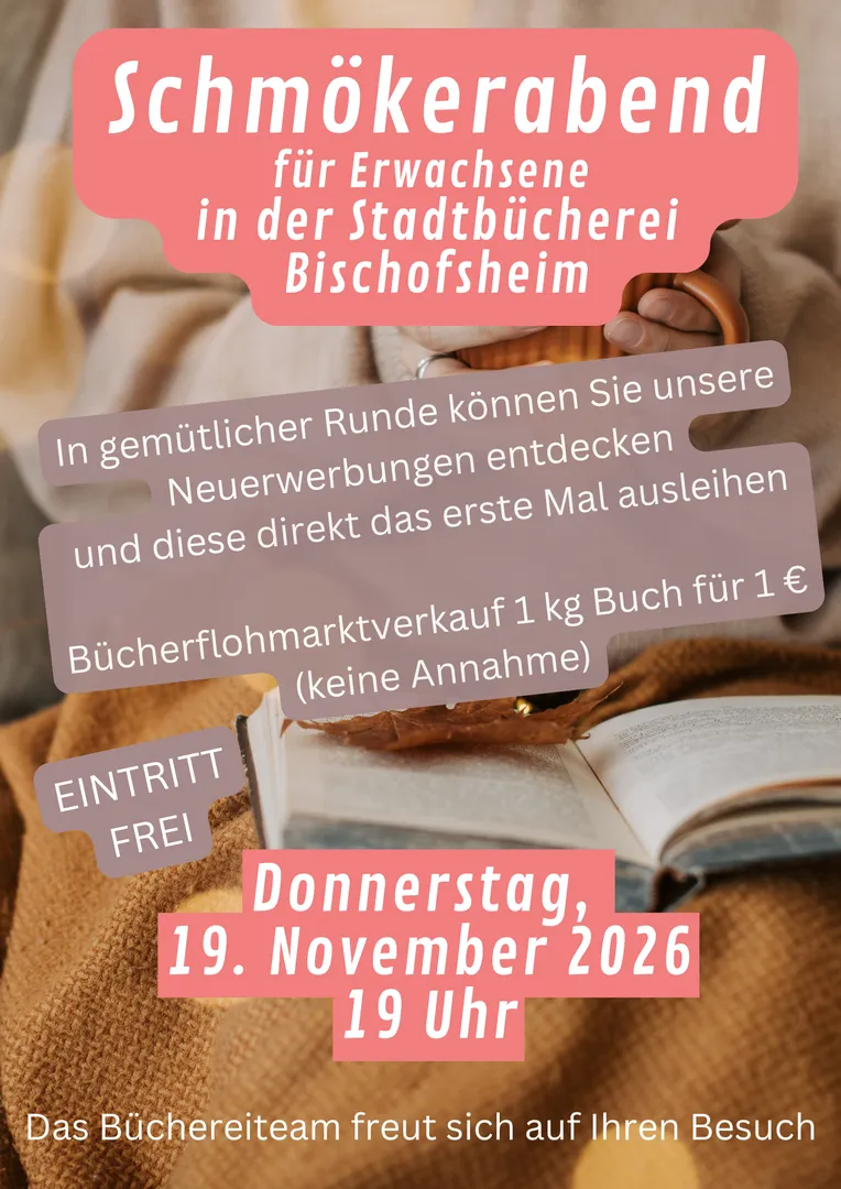 Herbstzeit ist Bücherzeit: Schmökerabend in der Stadtbücherei Bischofsheim
