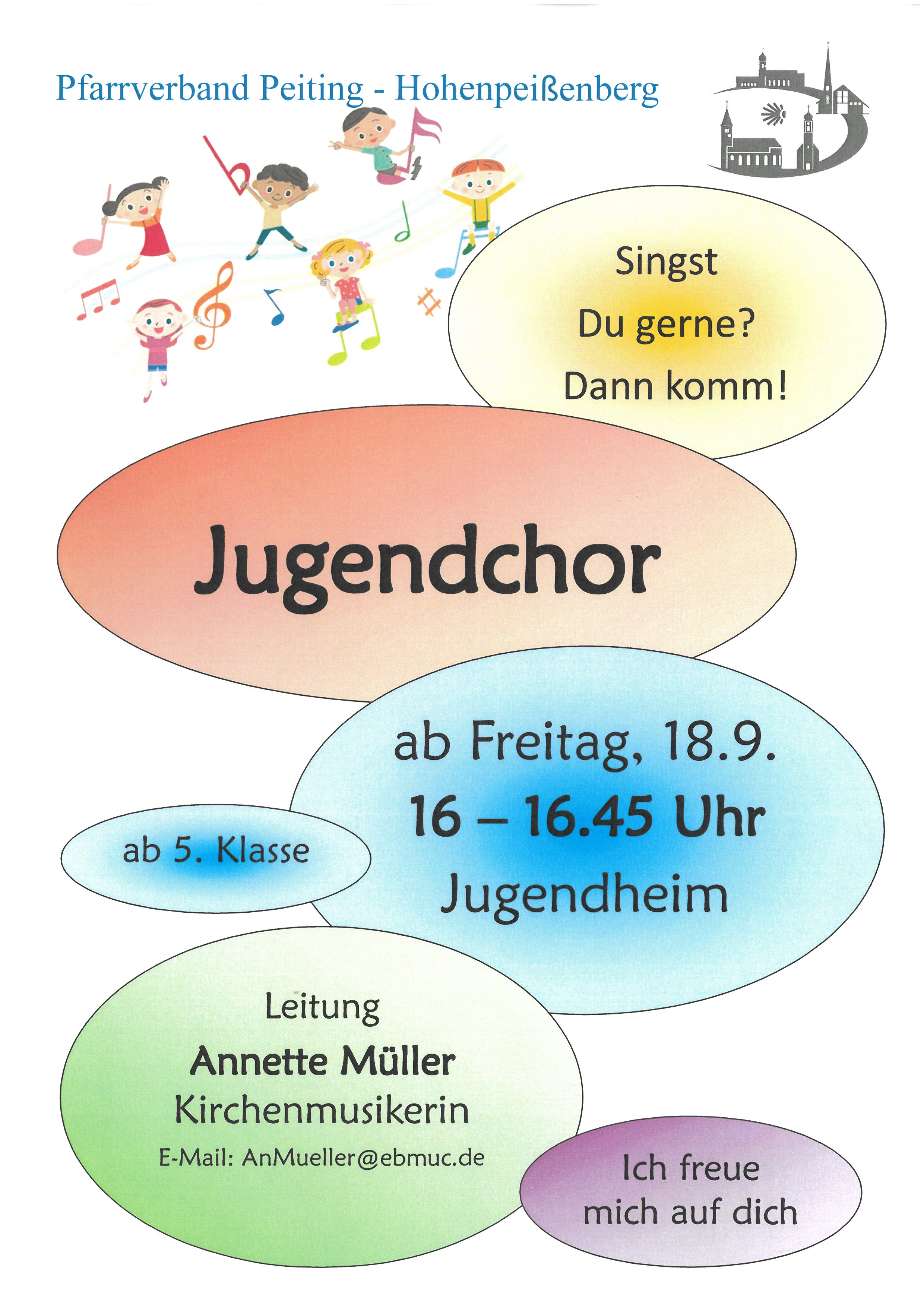 Kinder - und Jugendchor von der Kirchenmusikerin  Annette Müller 