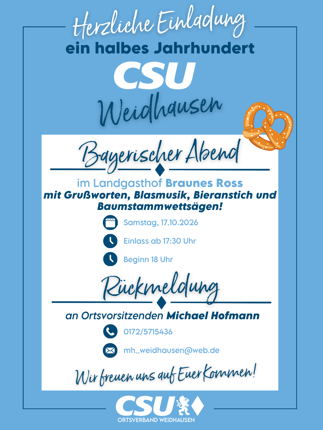 50 Jahre CSU Weidhausen