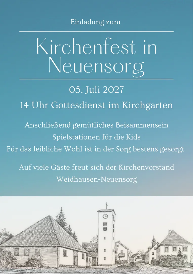 Kirchenfest in Neuensorg 