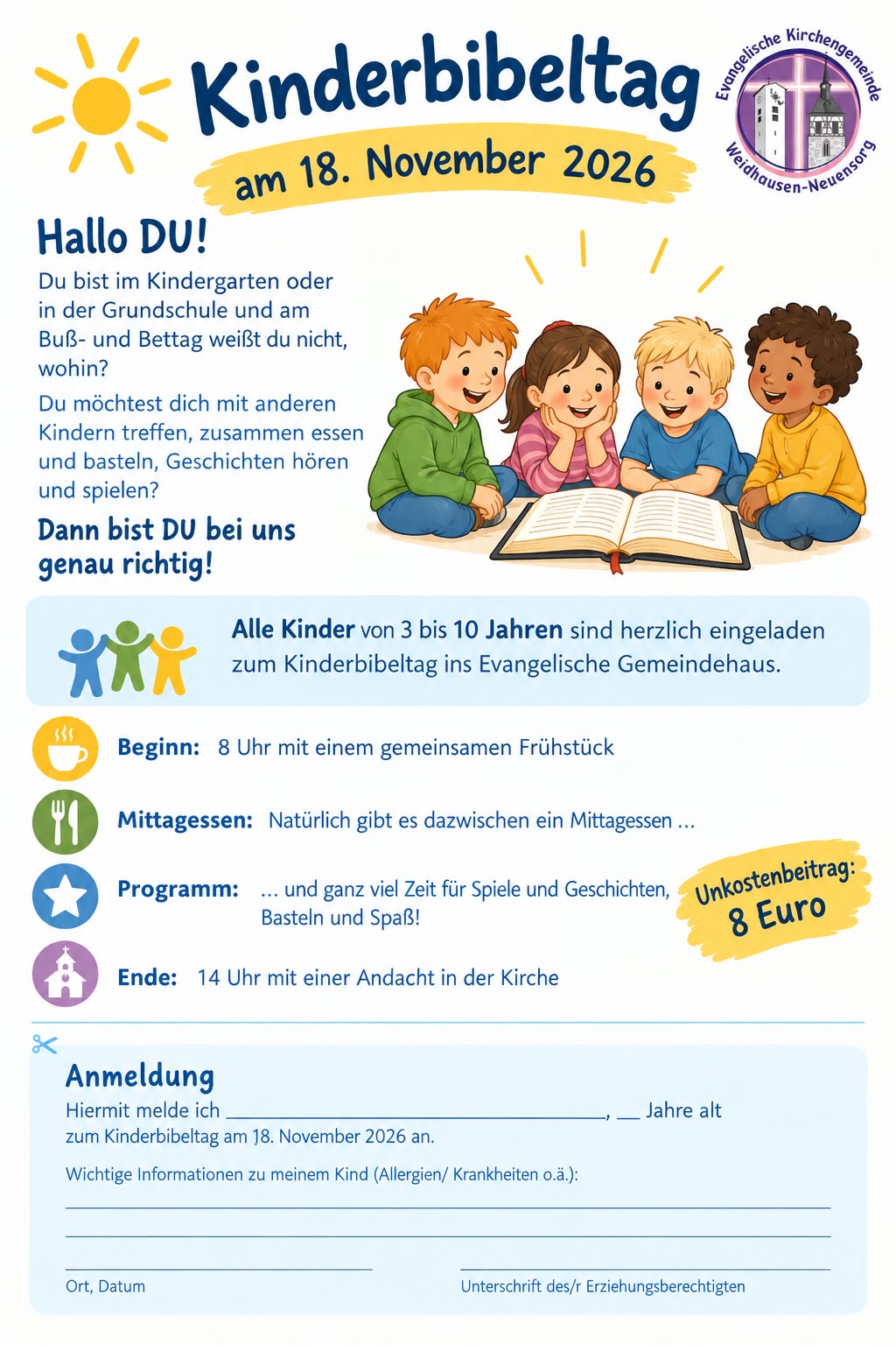 Kommt zum Kinderbibeltag!