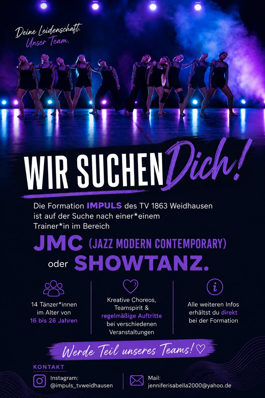 Trainer*in gesucht!