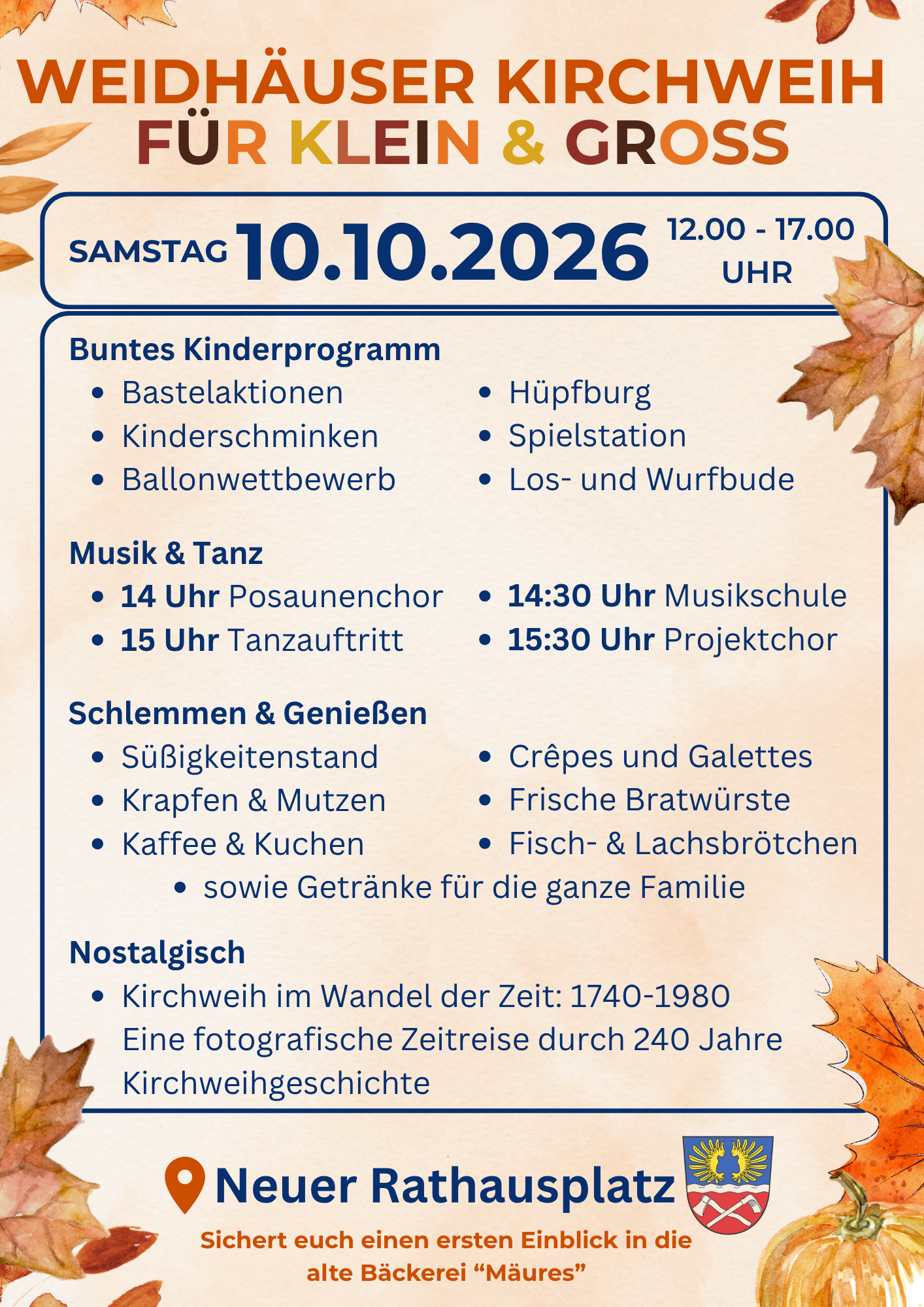 🍂 Goldener Herbst, gute Gesellschaft und Kirchweih in Weidhausen! 🍂🎡