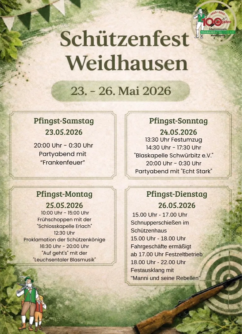 Schützenfest Weidhausen 2026