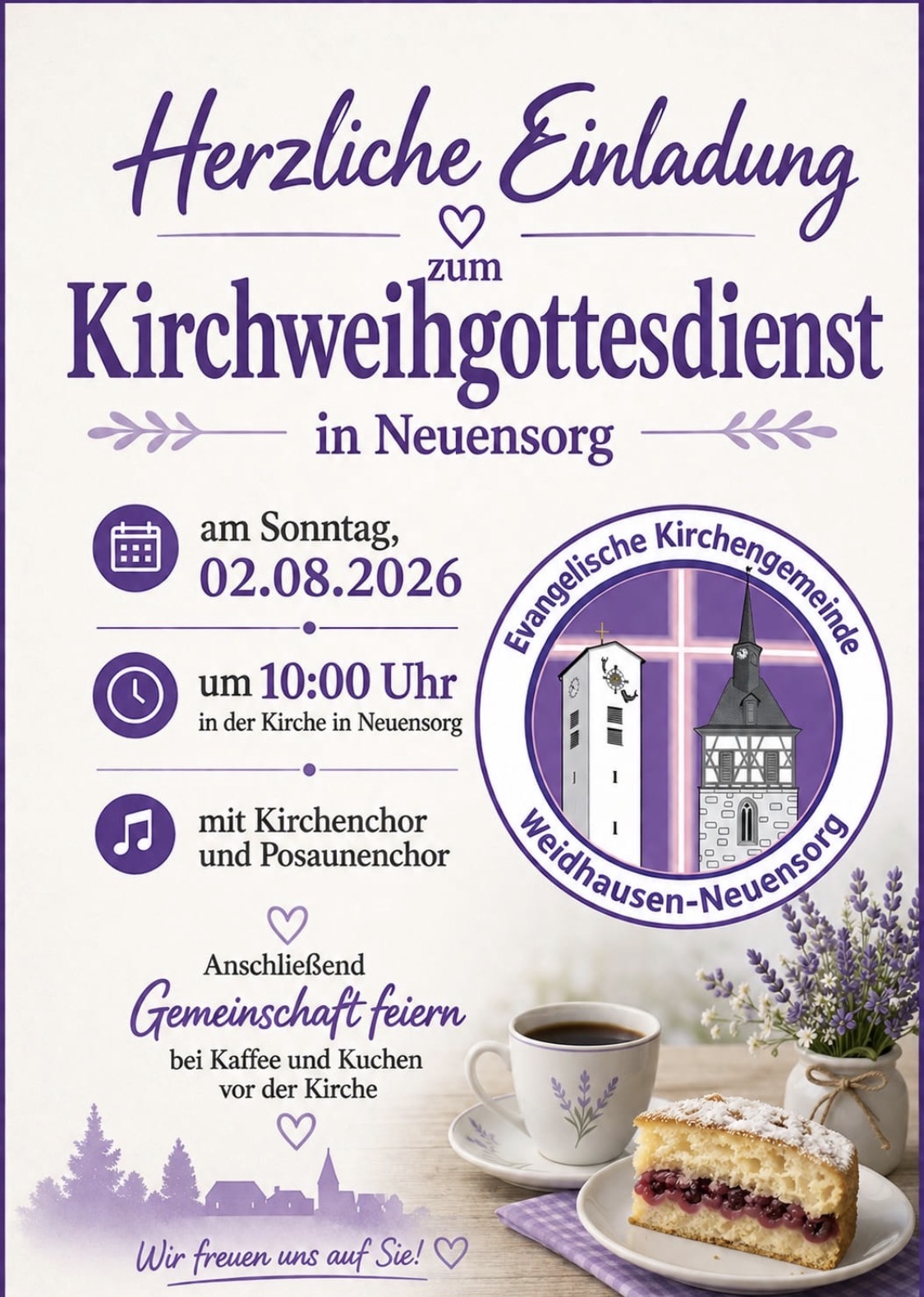 Gottesdienst zur Kirchweih in Neuensorg