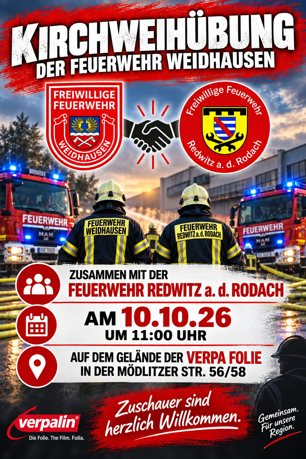 Kirchweihübung der Feuerwehr Weidhausen
