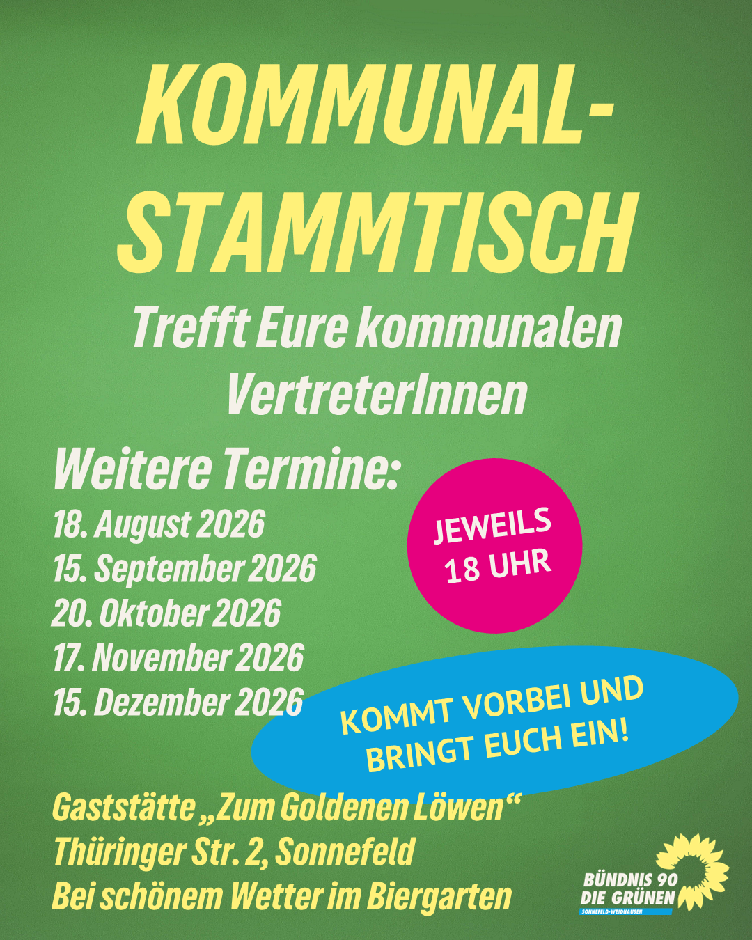 Offener Grüner Stammtisch