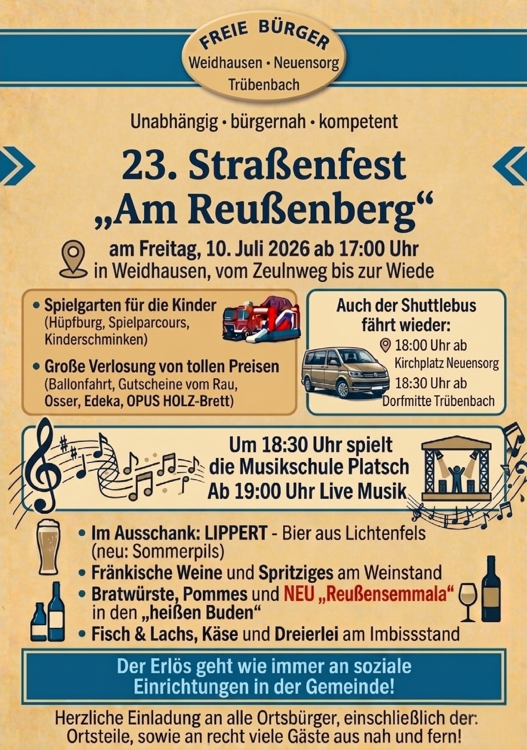23. Straßenfest am Reußenberg