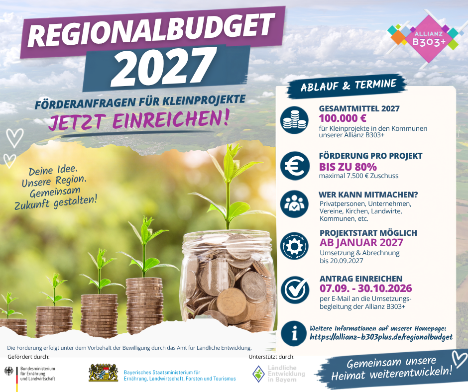 🚀💡 Das Regionalbudget geht in die nächste Runde – bewerbt euch jetzt für 2027! 🚀💡