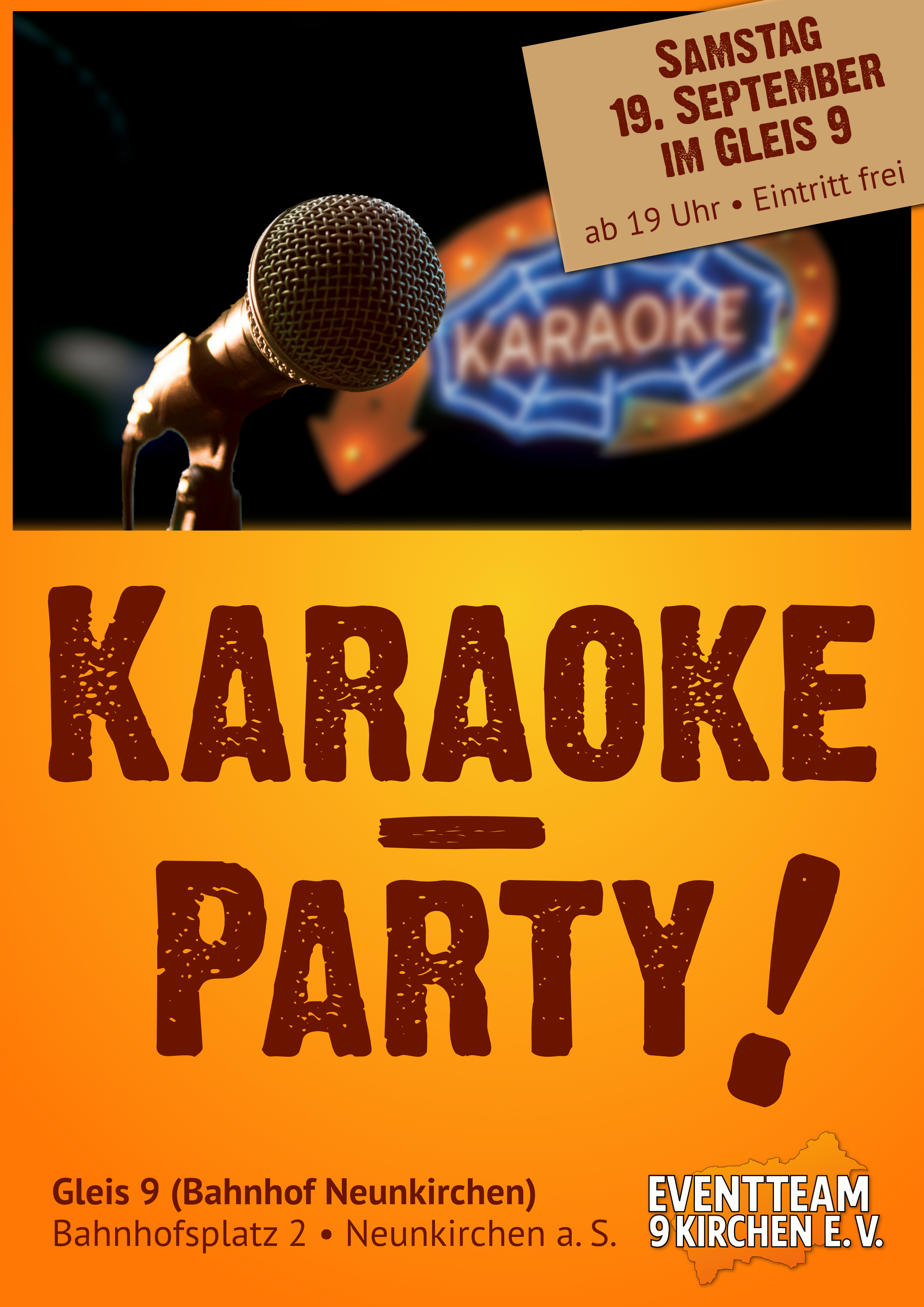 Öffnung Gleis 9 / Karaoke-Party