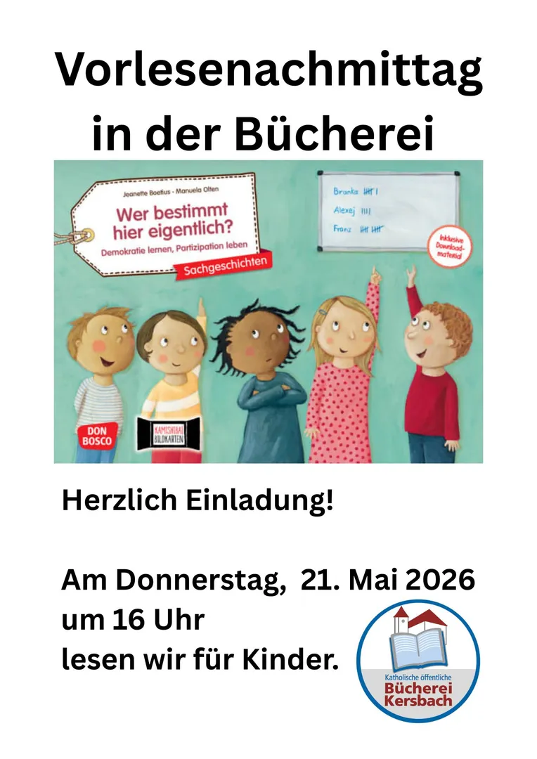 Vorlesenachmittag für Kinder 