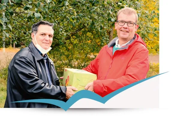 St. Josefs-Stift erntet Waldbüttelbrunner Äpfel