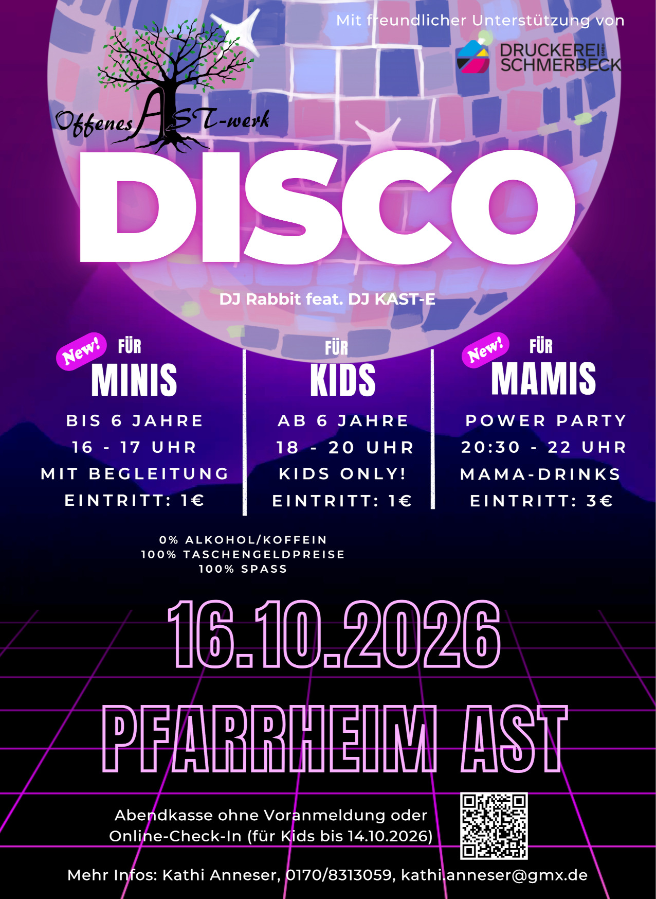 Disco für Minis, Kids und Mamas (Papas)