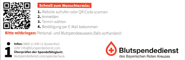 Blutspende im September Kronwinkl