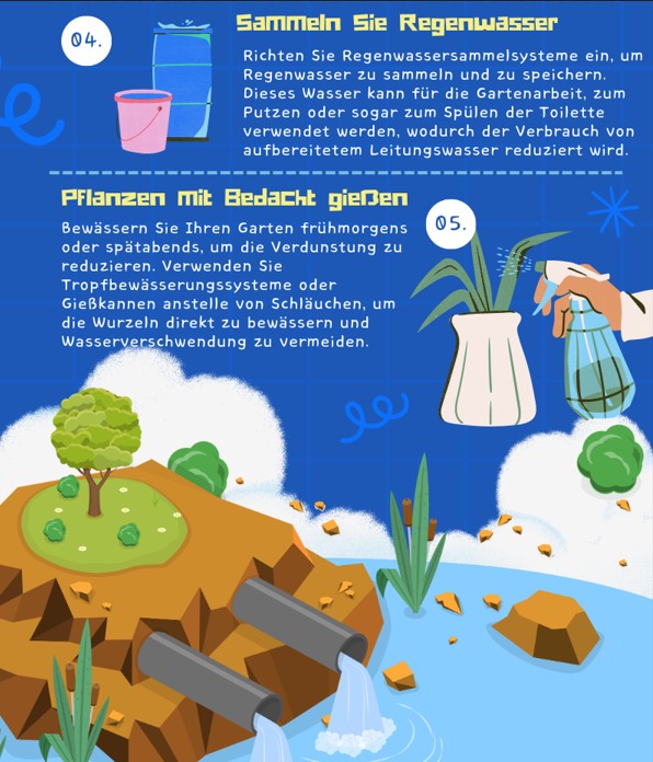 Aufruf an die Bürgerinnen u. Bürger   - Jeder Tropfen zählt - Spare Wasser!