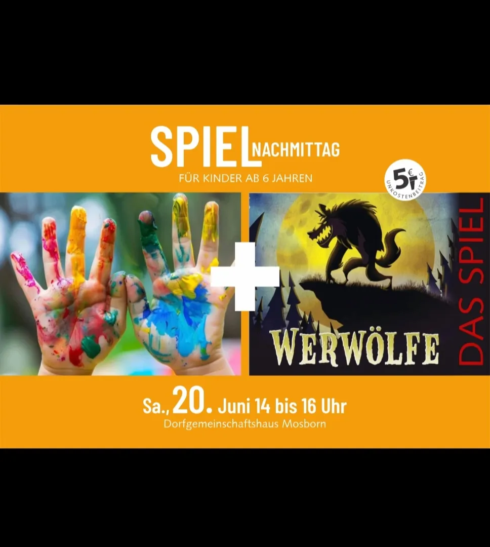 Spiele-/Werwolf Nachmittag für Kinder ab 6 Jahren