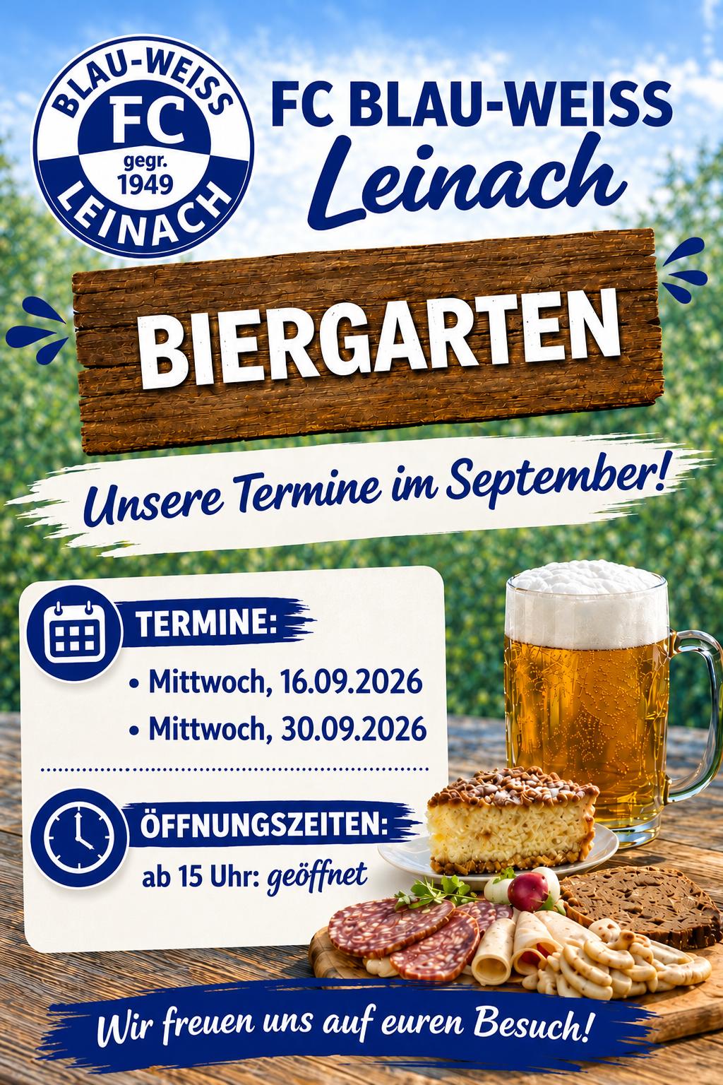Biergarten beim FC Leinach - Der letzte für diesen Sommer