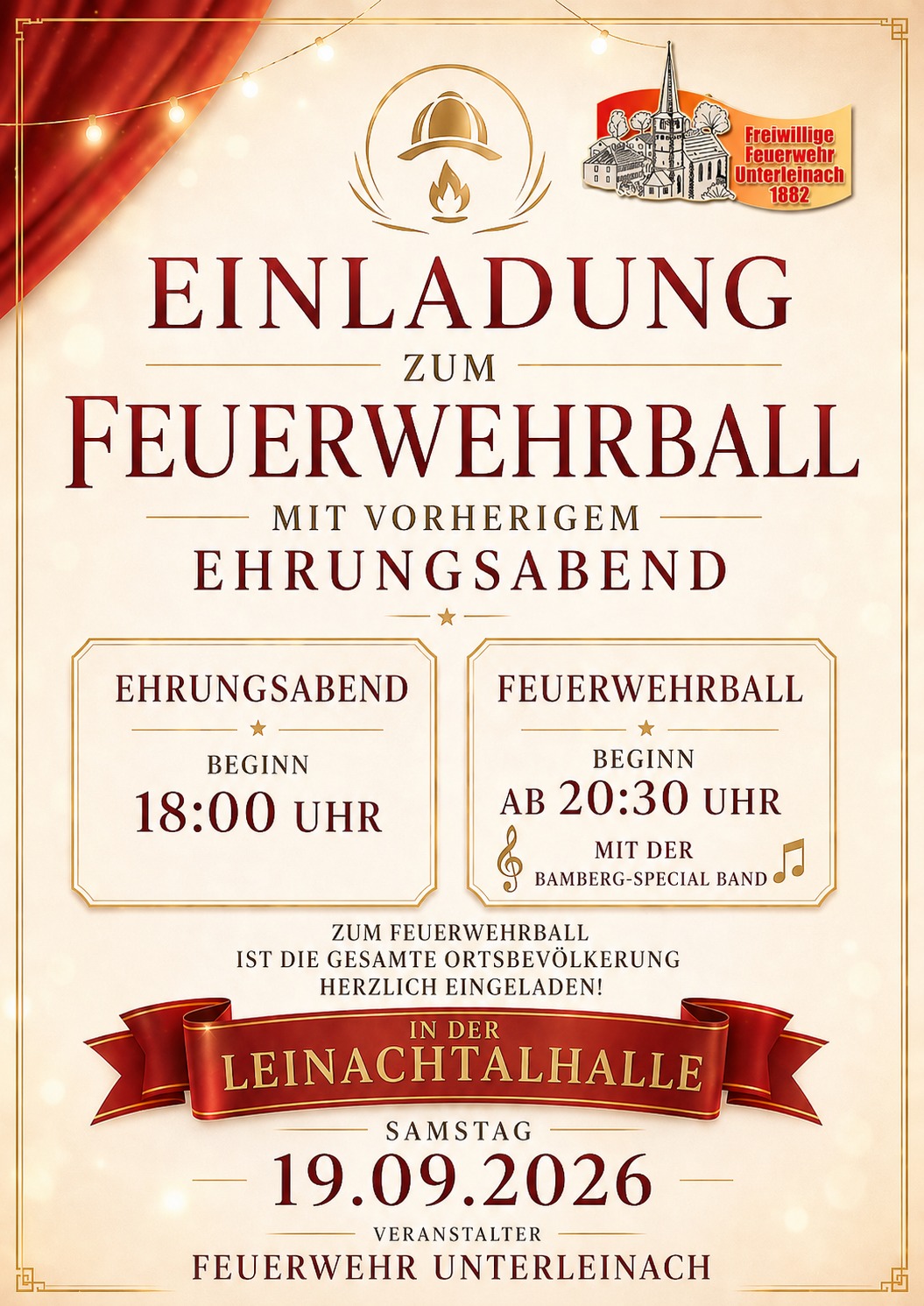 Feuerwehrball mit Ehrungsabend