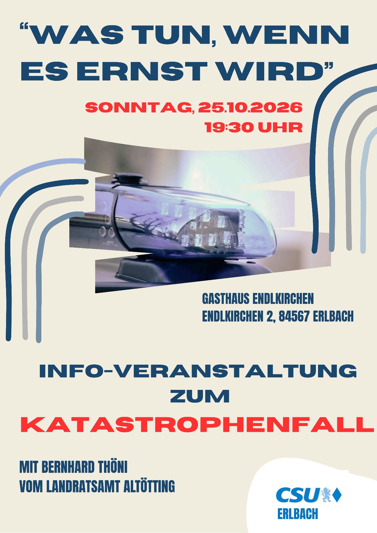 Infoveranstaltung zum Katastrophenfall 