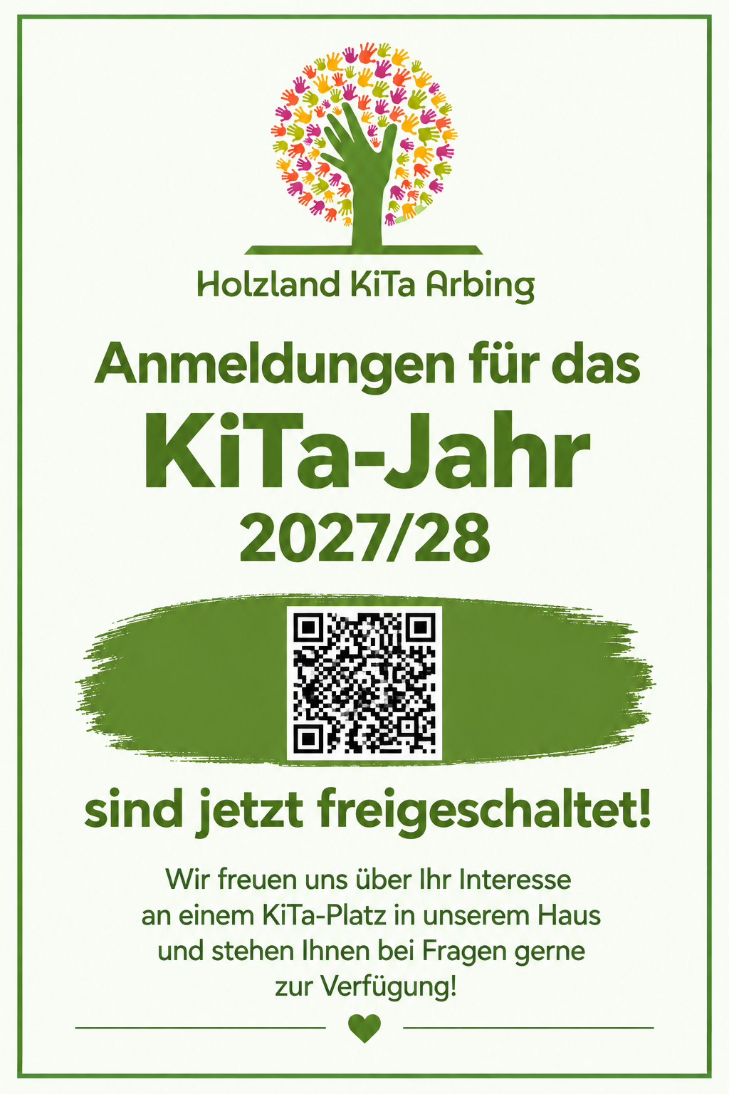 Anmeldungen für das KiTa-Jahr 2027/28