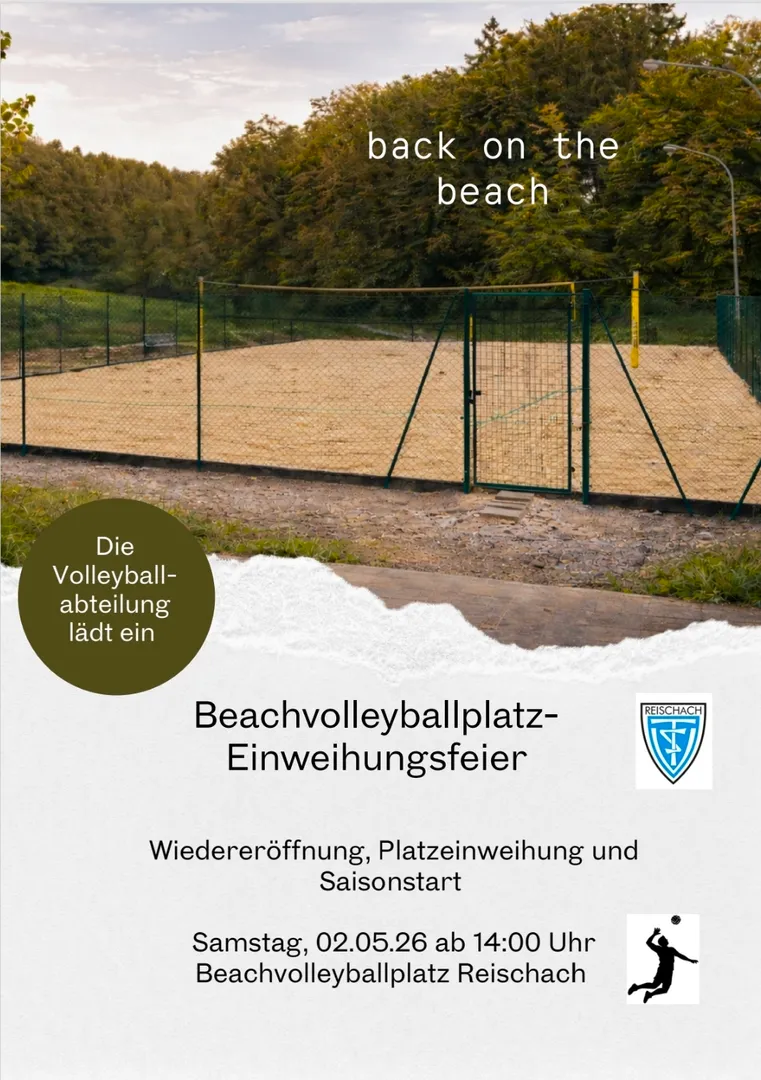 Beachvolleyballplatz Einweihungsfeier