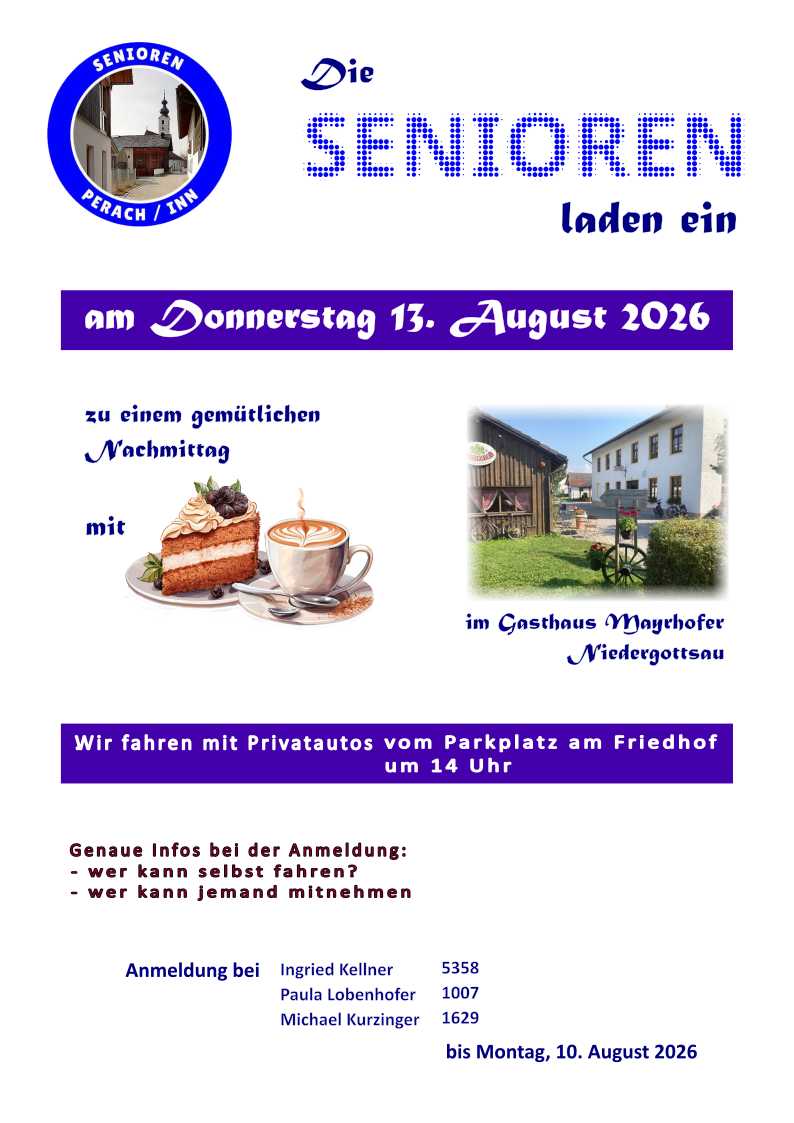 Einladung nach Niedergottsau