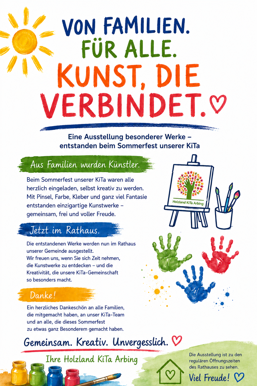 Aus Familien wurden Künstler - Kunstausstellung im Rathaus