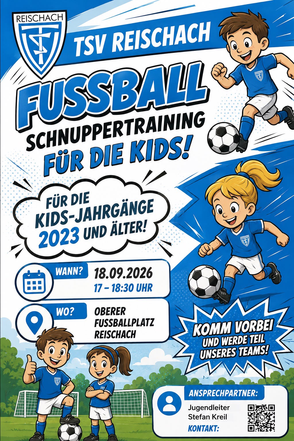 Fussball Schnuppertraining für Kids