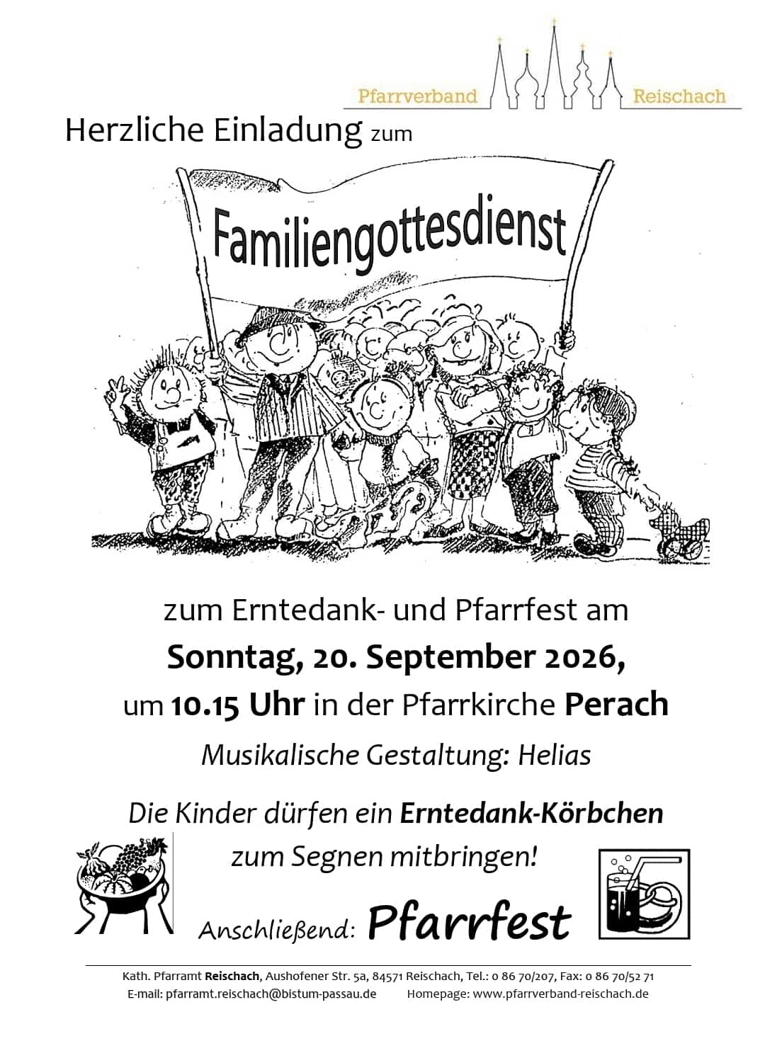 Termin Erntedank und Pfarrfest neu