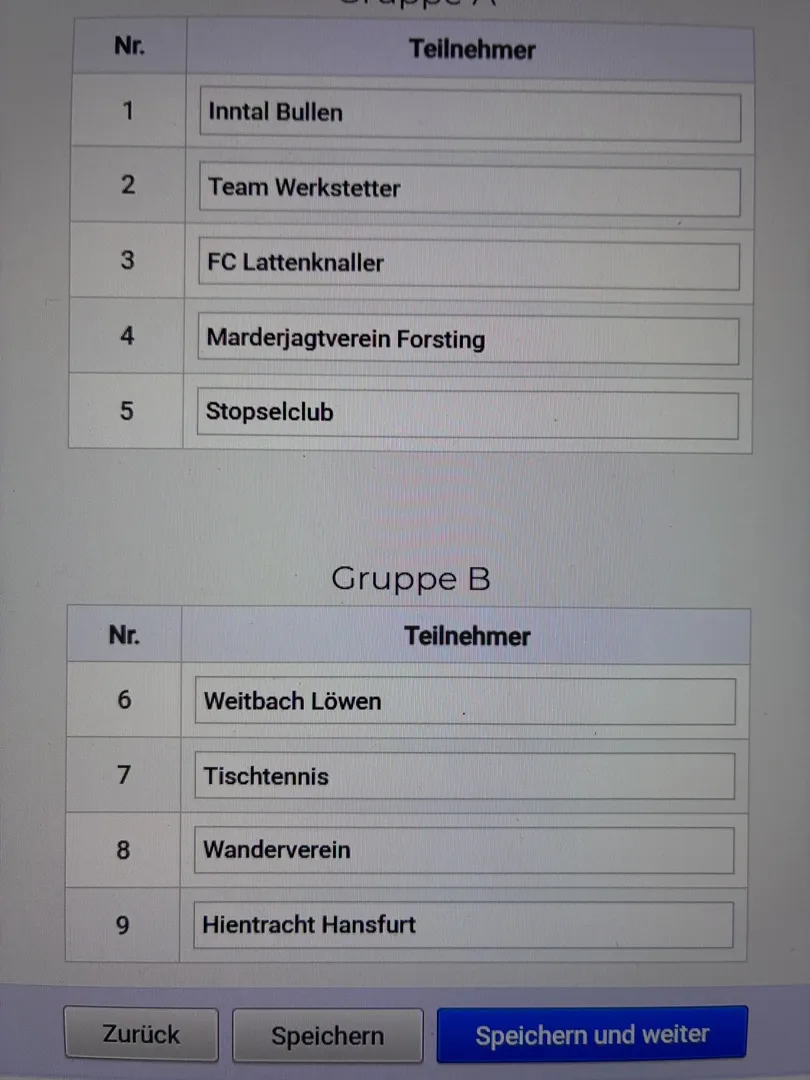 Fußball Ortsmeisterschaft 
