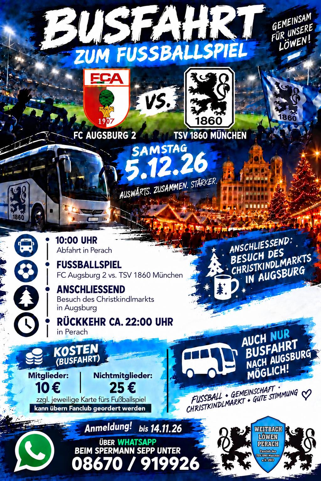 Weihnachtsfahrt der Weitbach Löwen 