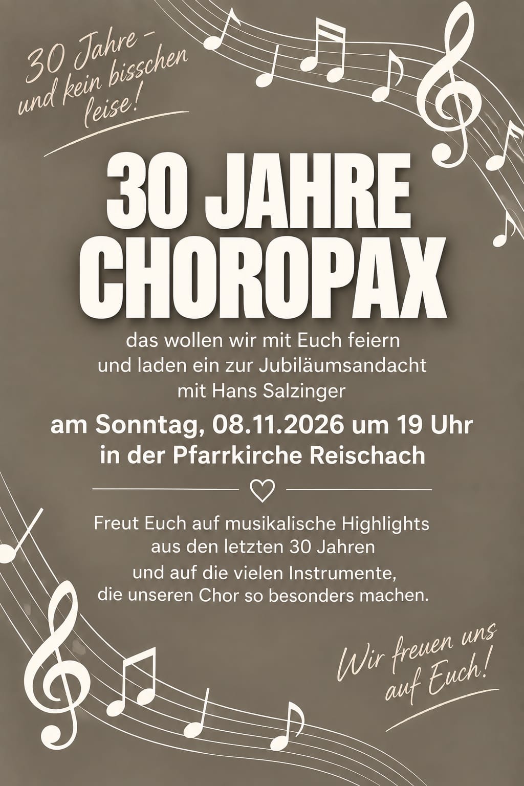 30 Jahre  Choropax - Jubiläumsandacht