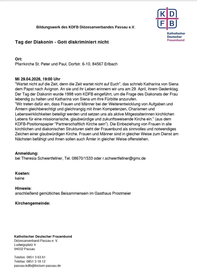 Tag der Diakonin 