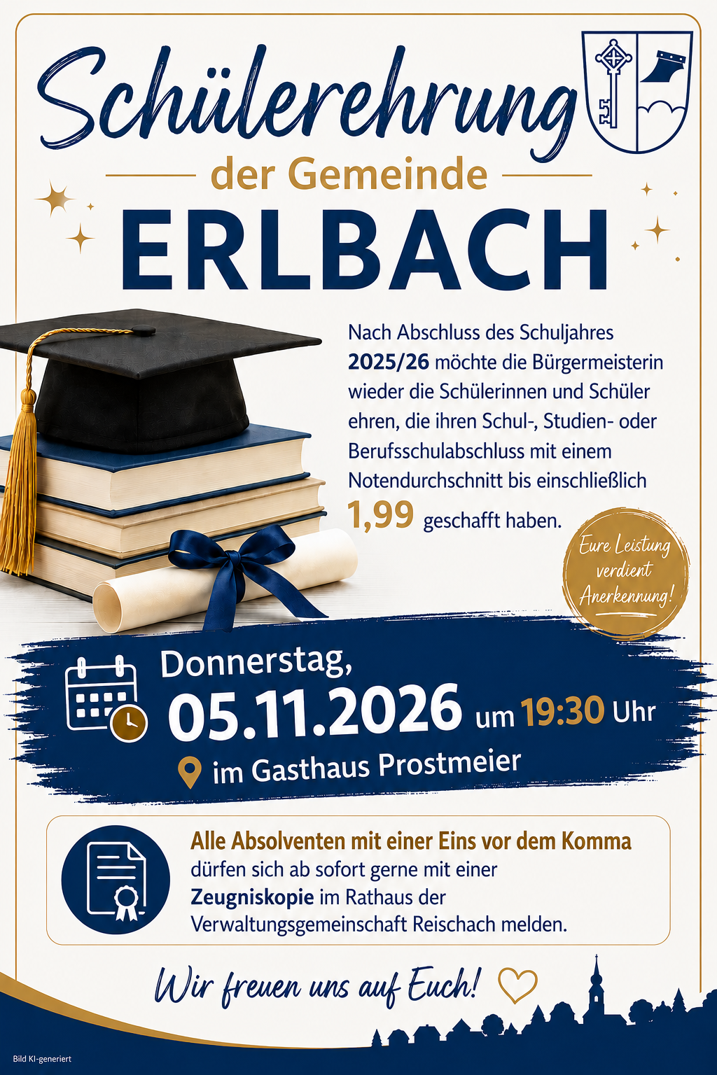 Bürgerversammlung mit Schülerehrung