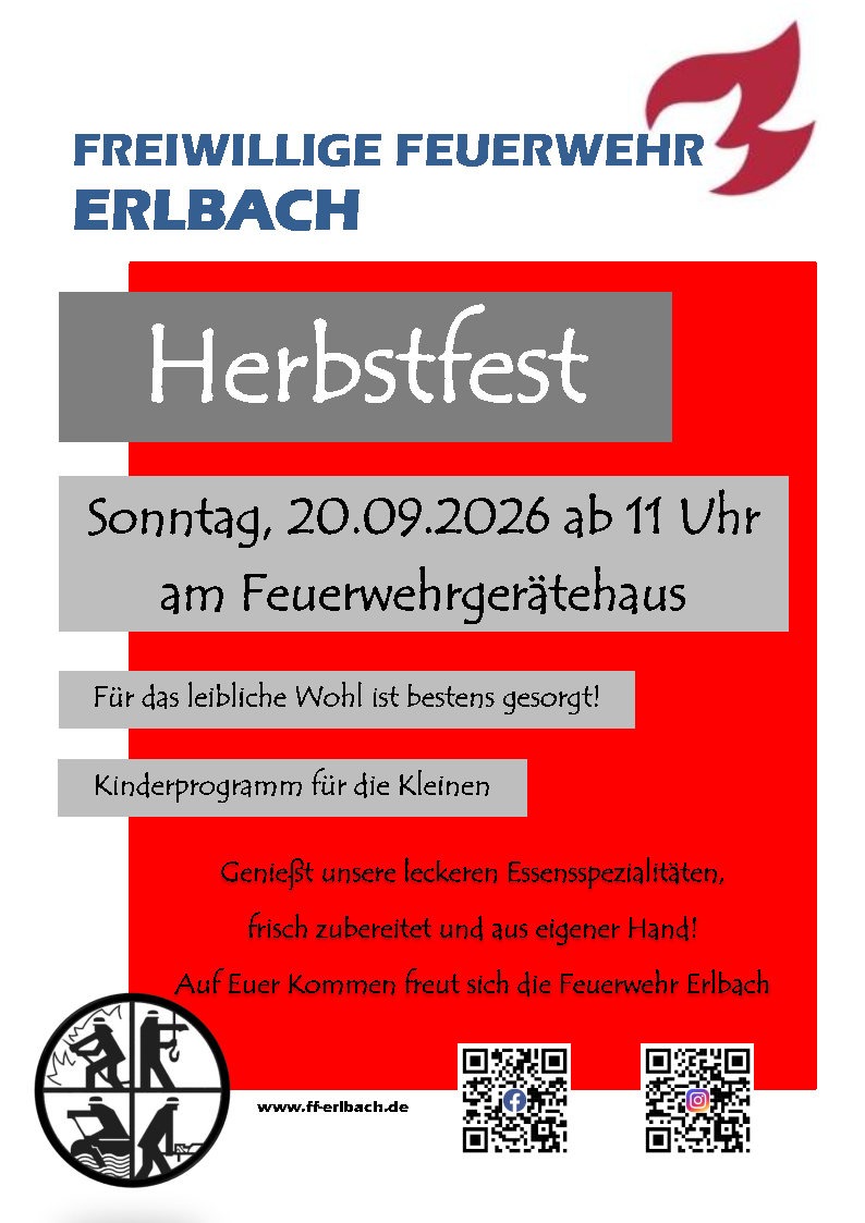 Herbstfest FFW Erlbach
