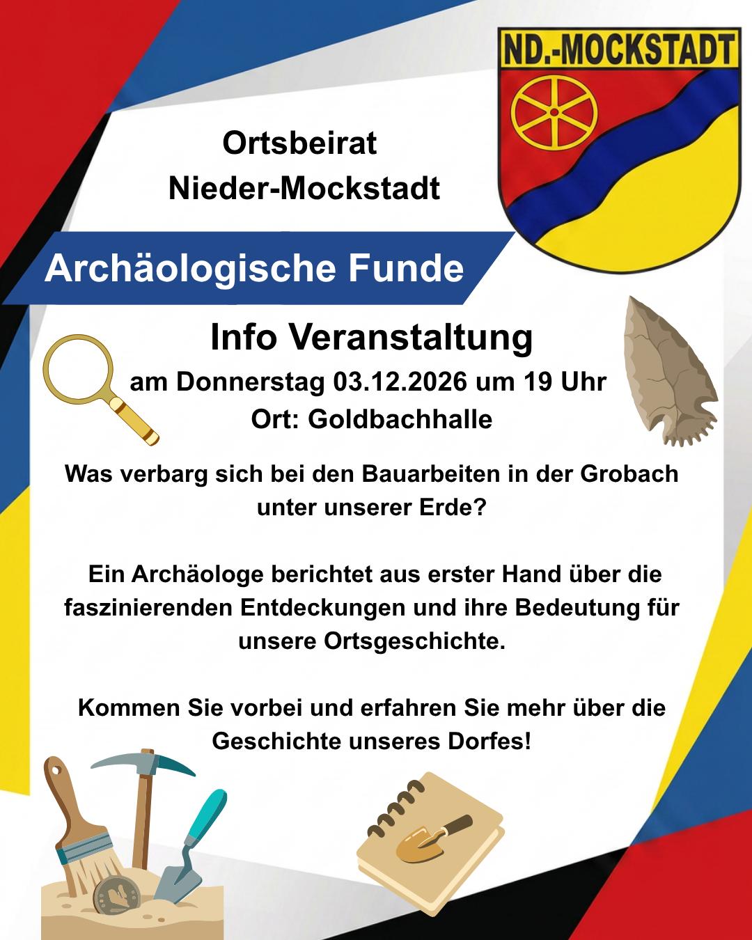 Archäologische Funde - Info Veranstaltung