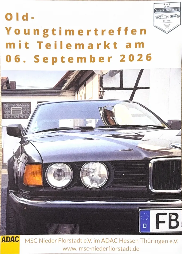 Old- & Youngtimertreffen mit Teilemarkt