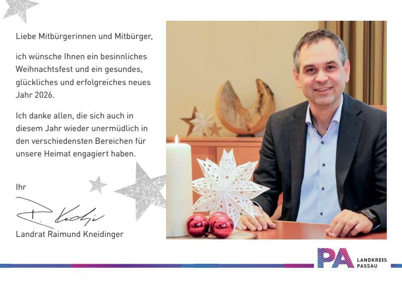 Weihnachtsgruß von Landrat Raimund Kneidinger