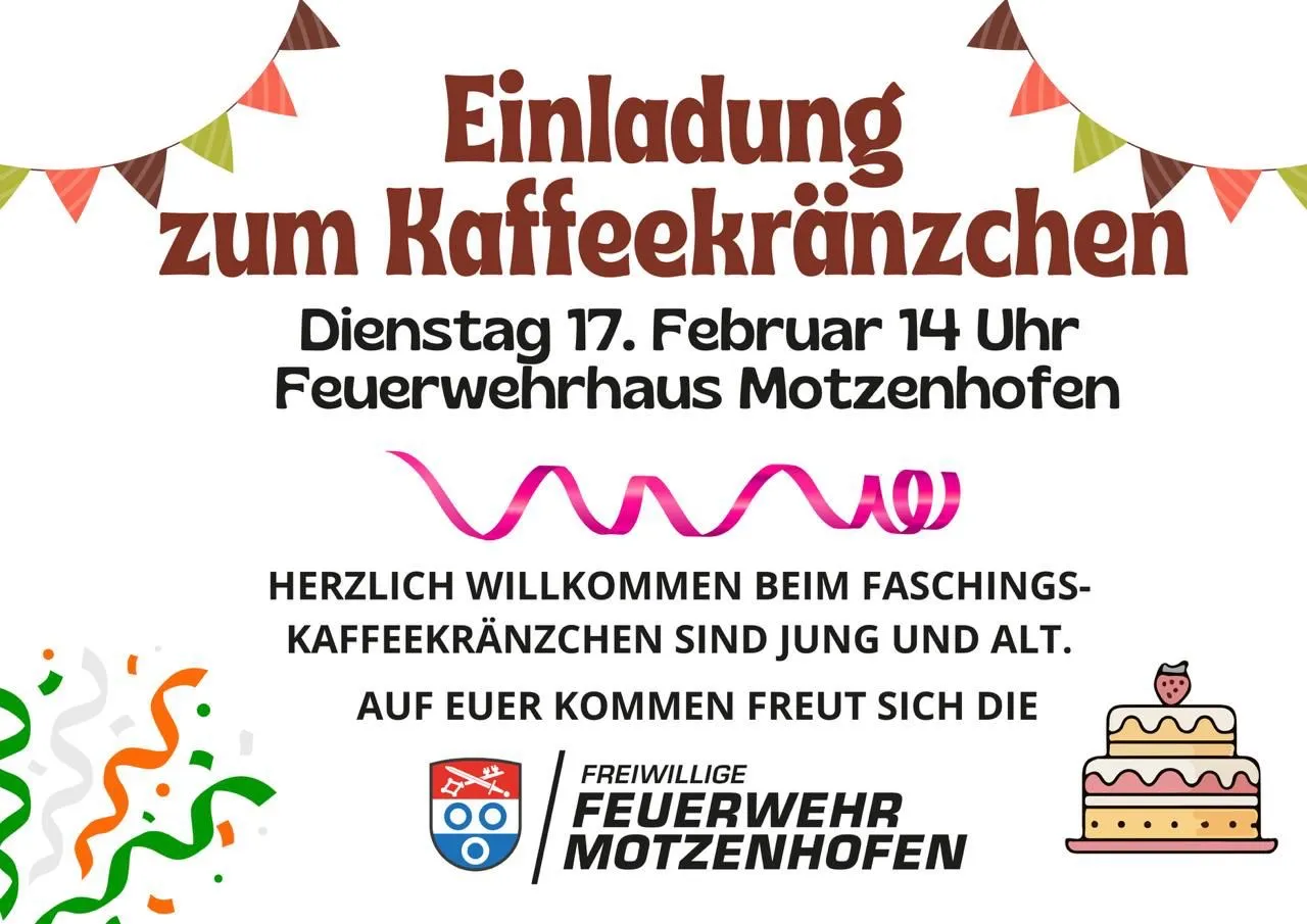 Kaffeekränzchen der FFW Motzenhofen am 17.02.2026