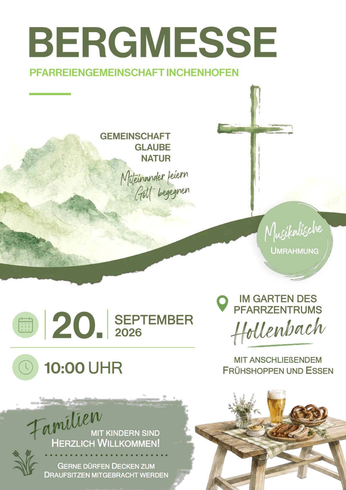 Bergmesse am 20.09.2026 in Hollenbach
