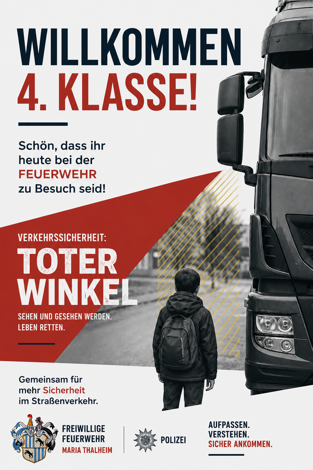 Klasse 4b zu Besuch bei der Freiwilligen Feuerwehr Maria Thalheim