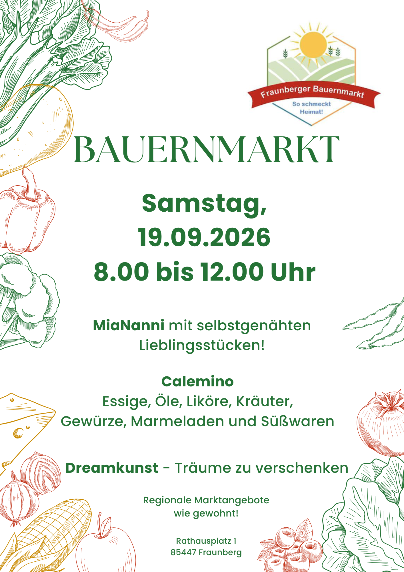 Bauernmarkt am 19.09.2026
