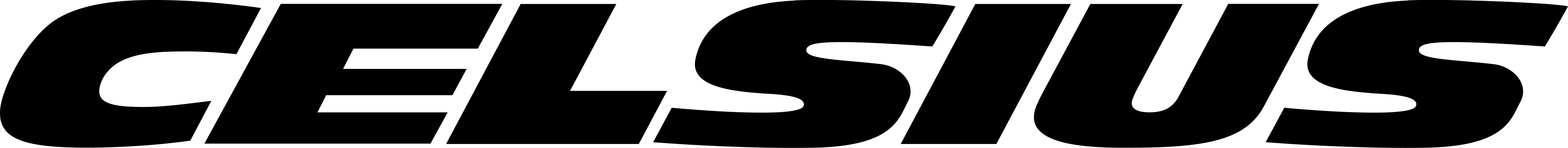 Celsius Logo in schwarz