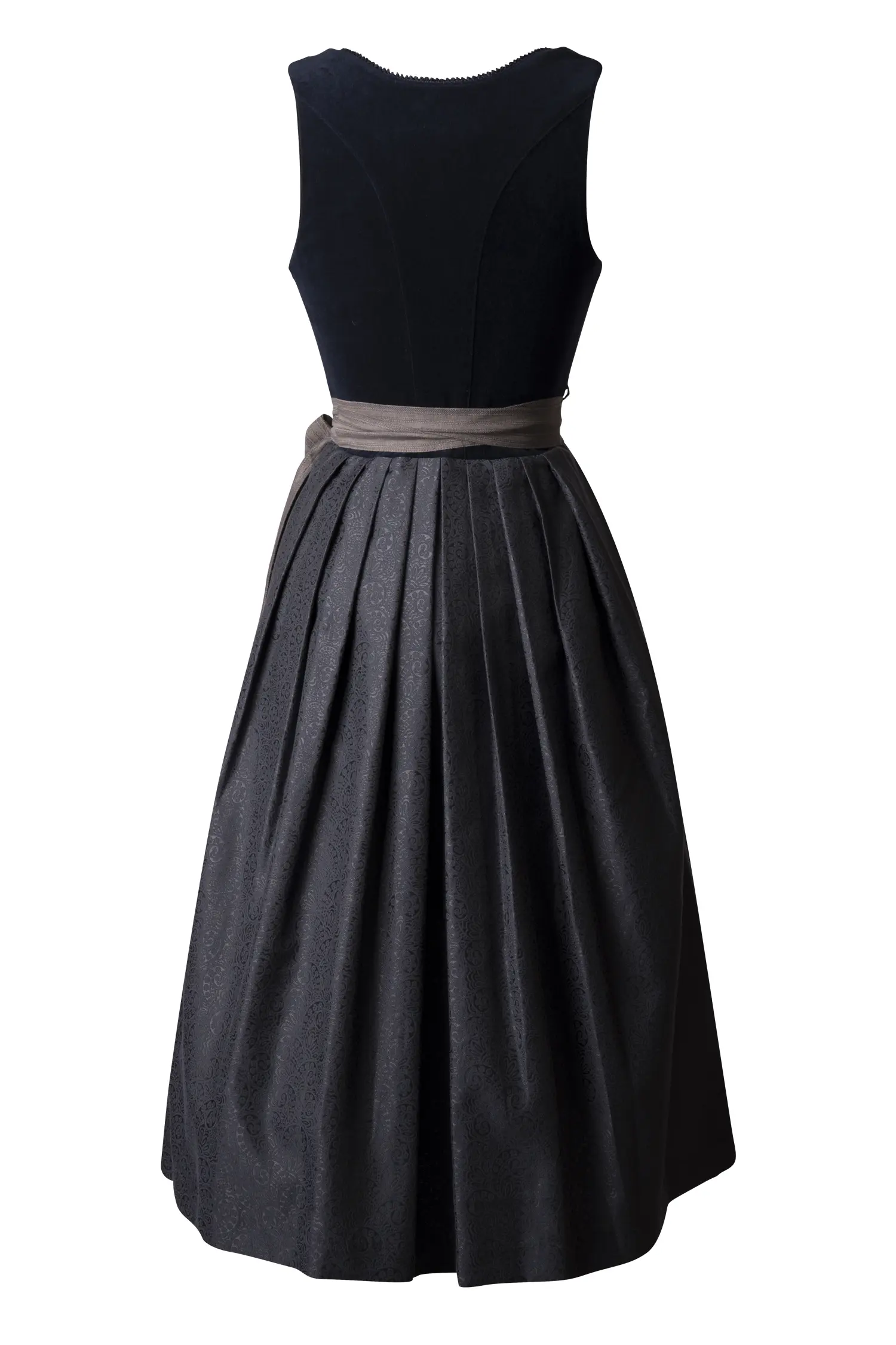 Dirndl Ainring in Blau Rückansicht