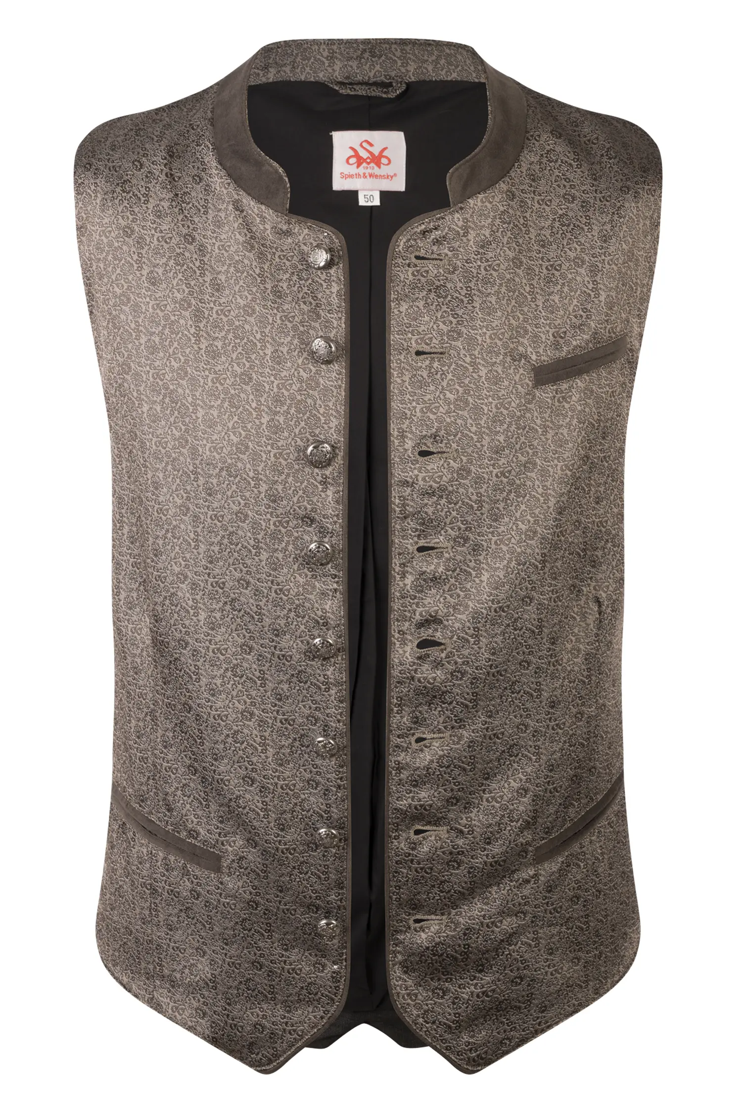 Trachtenweste Benson in dunkelbraun