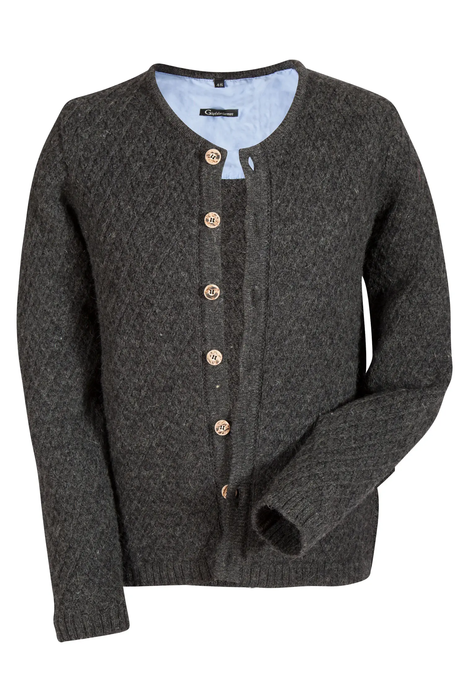 Strickjacke von Gipfelstürmer in anthrazit